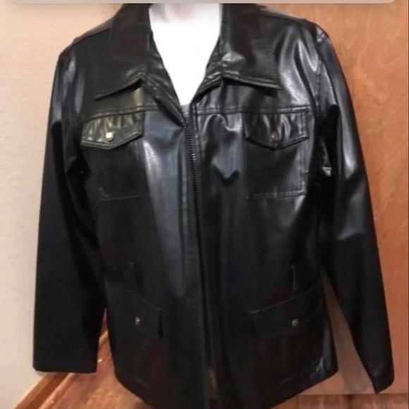 Jackets & Blazers - Black Collared lightweight Zippered Jacket Size XL